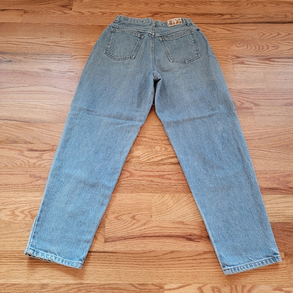 HUNT CLUB ♡ Vintage Hi-Rise Wide Leg Factory Faded Denim Blue Jeans 10P - Picture 2 of 16